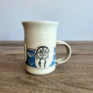 Vintage Handmade Old Sun Pottery Mug Siksika Nation Canada